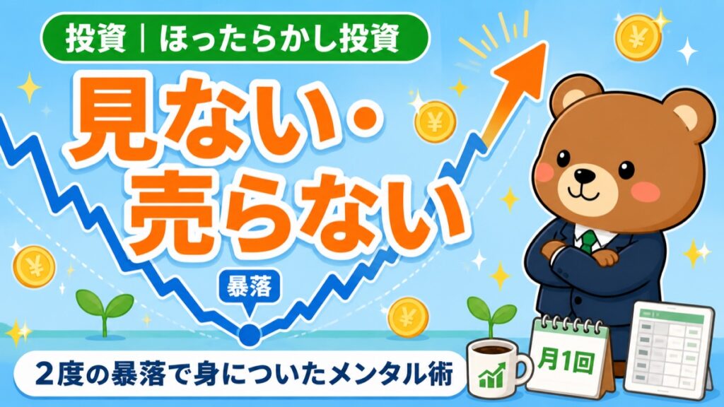 ほったらかし投資のメンタル術｜見ない・売らない